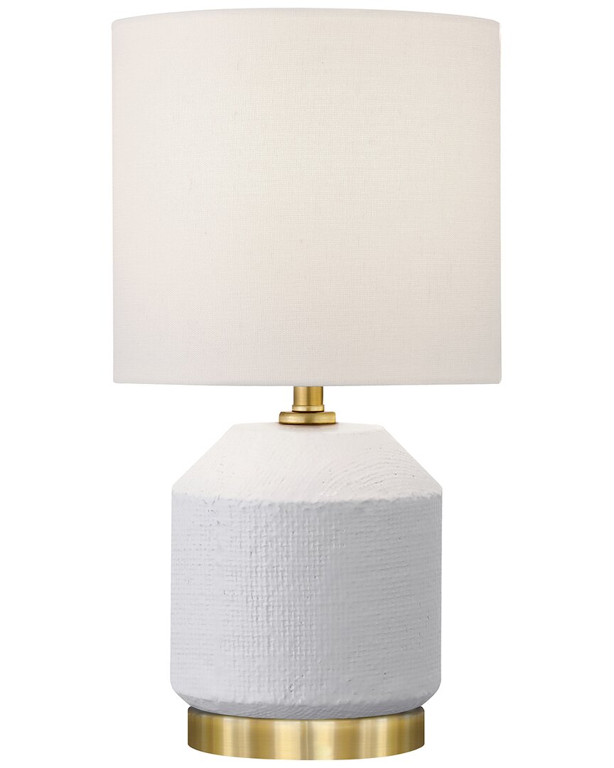Abraham + Ivy Esther 15 Tall Textured Ceramic Mini Lamp With Fa