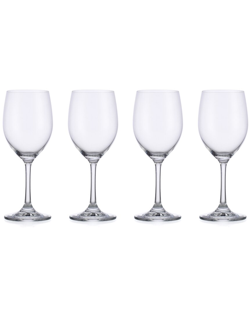Godinger Set Of 4 Veneto White Wine Glasses