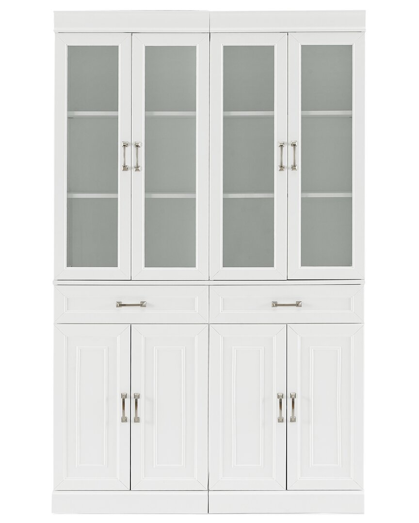 Crosley Furniture Stanton 2pc Glass Door Pantry Set In White