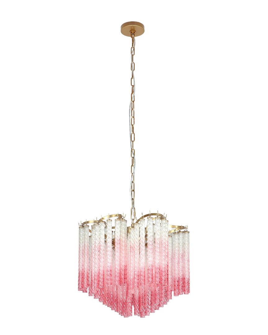 Shop Tov Furniture Ananya Ombre Glass Chandelier In Gold