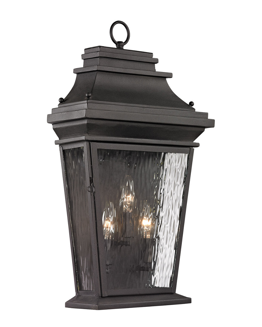 Artistic Home & Lighting 3-light Forged Provincial Outdoor Collection