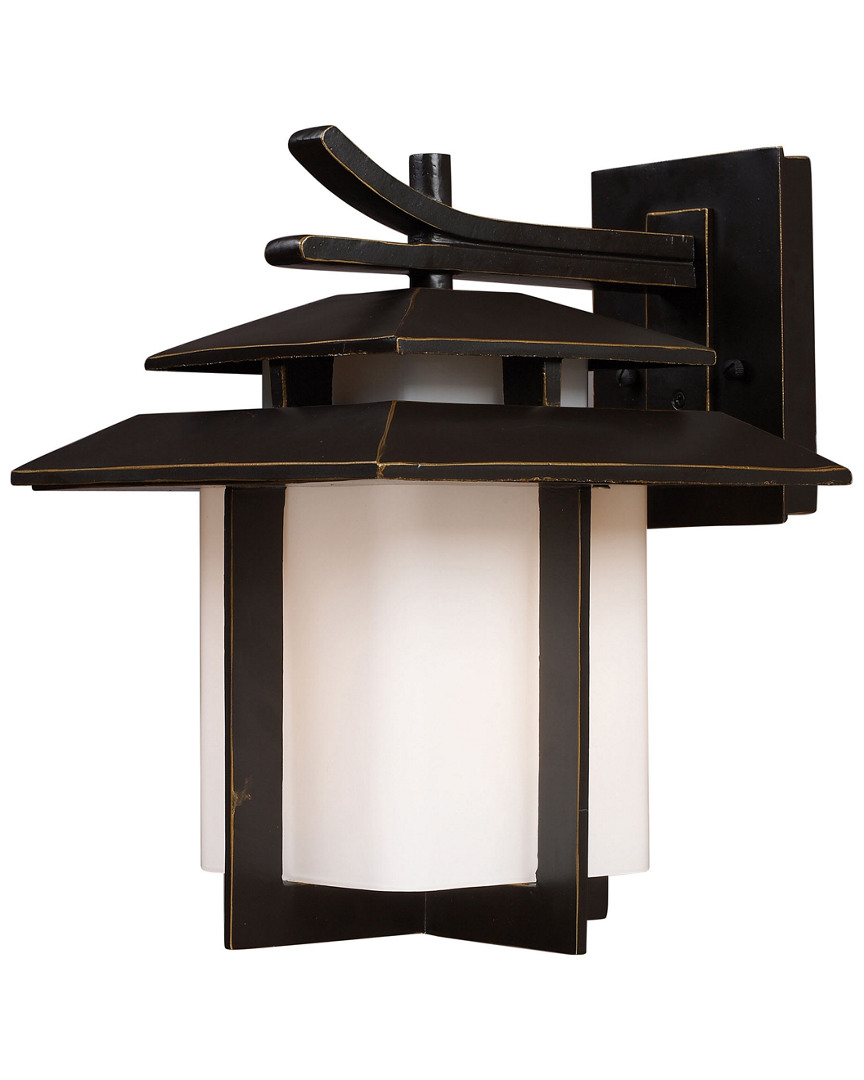 Artistic Home & Lighting 1-light Kanso Outdoor Sconce In Brown