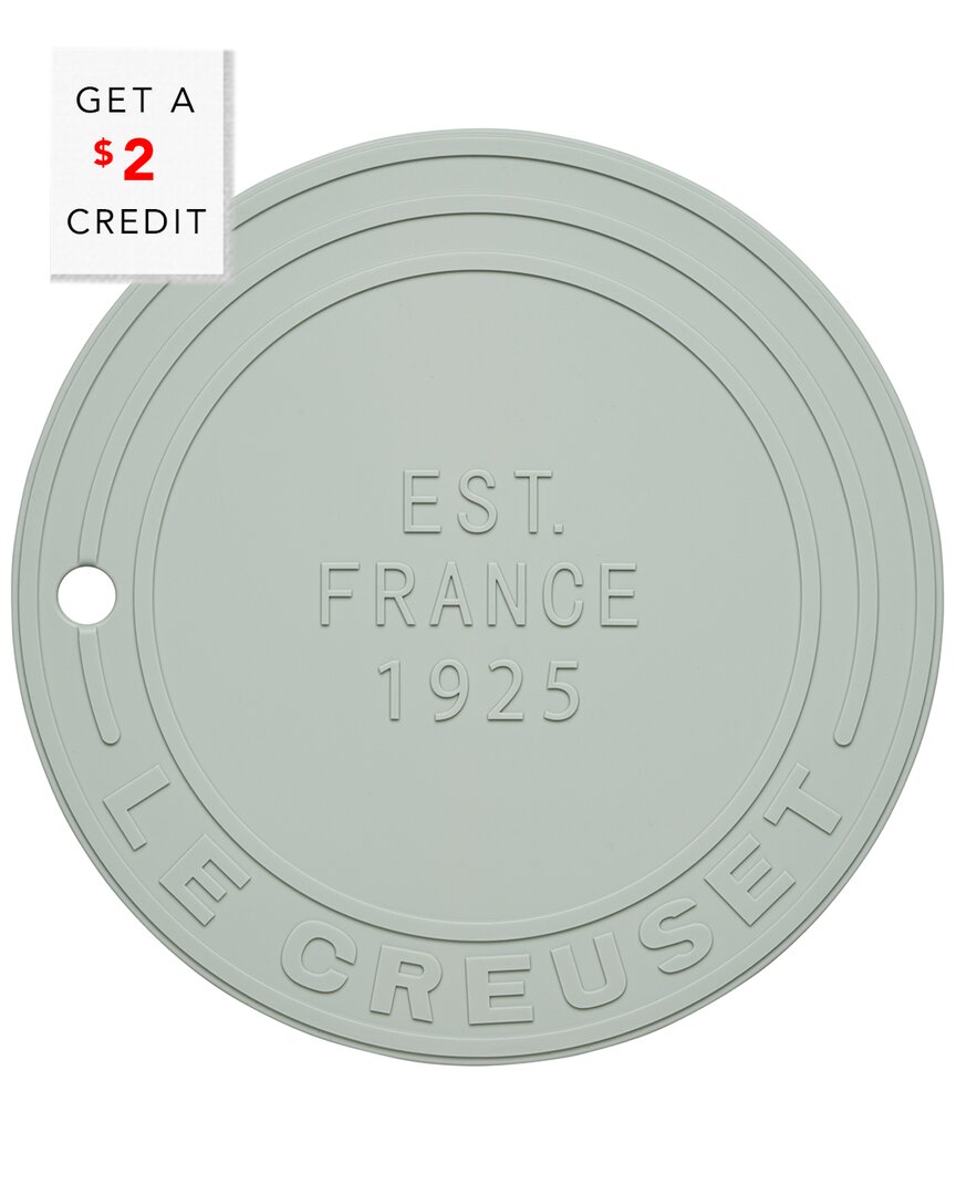Le Creuset Sea Salt Silicone Trivet (est. 1925) With $2 Credit In White