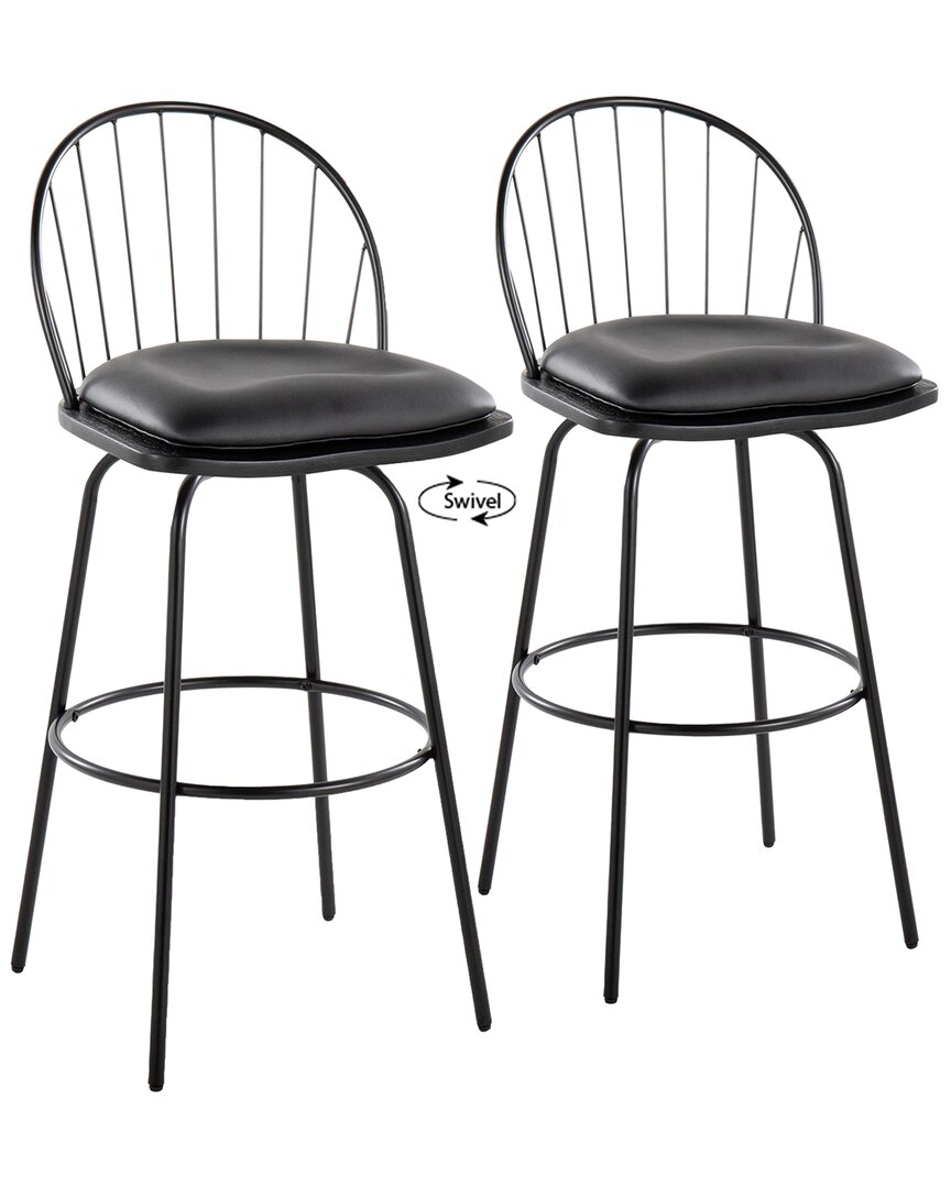 Lumisource Riley Claire 30 Fixed-height Barstool - Set Of 2