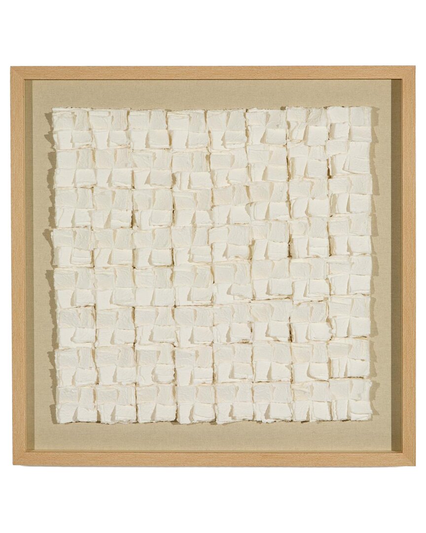 Tozai Home Paper Tabs Hand-cut Paper Shadow Box Wall Art In Brown