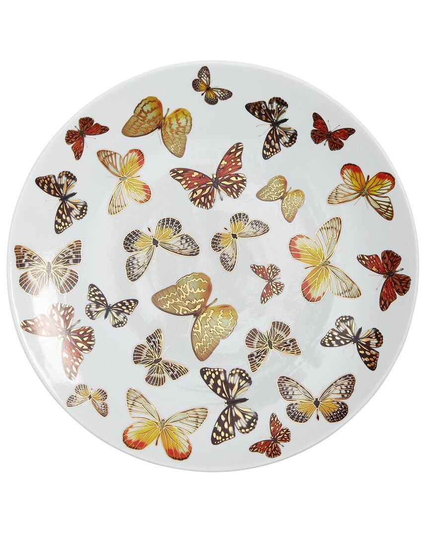 Tozai Home Butterfly Garden Decorative Plate In Multi
