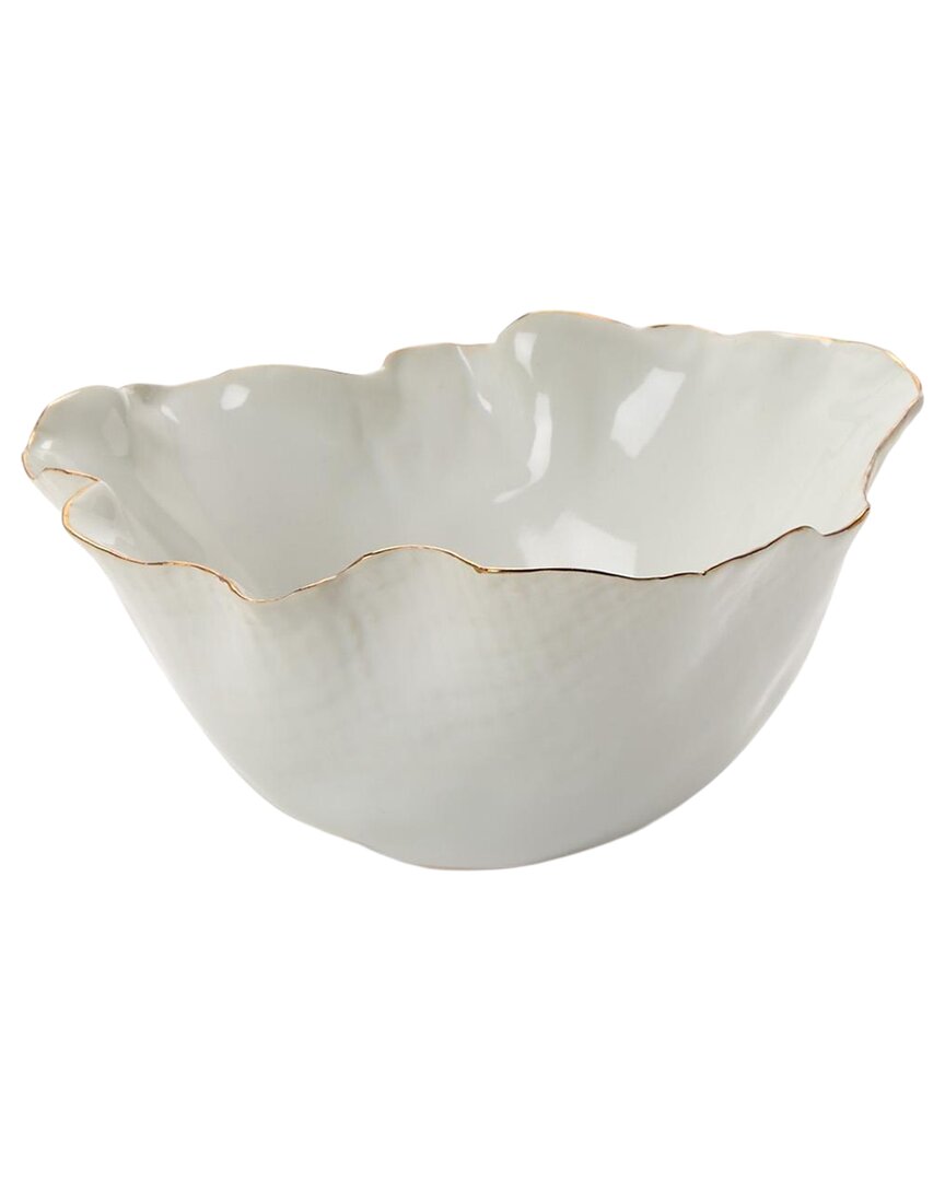 Tozai Home Free Form Bowl In White