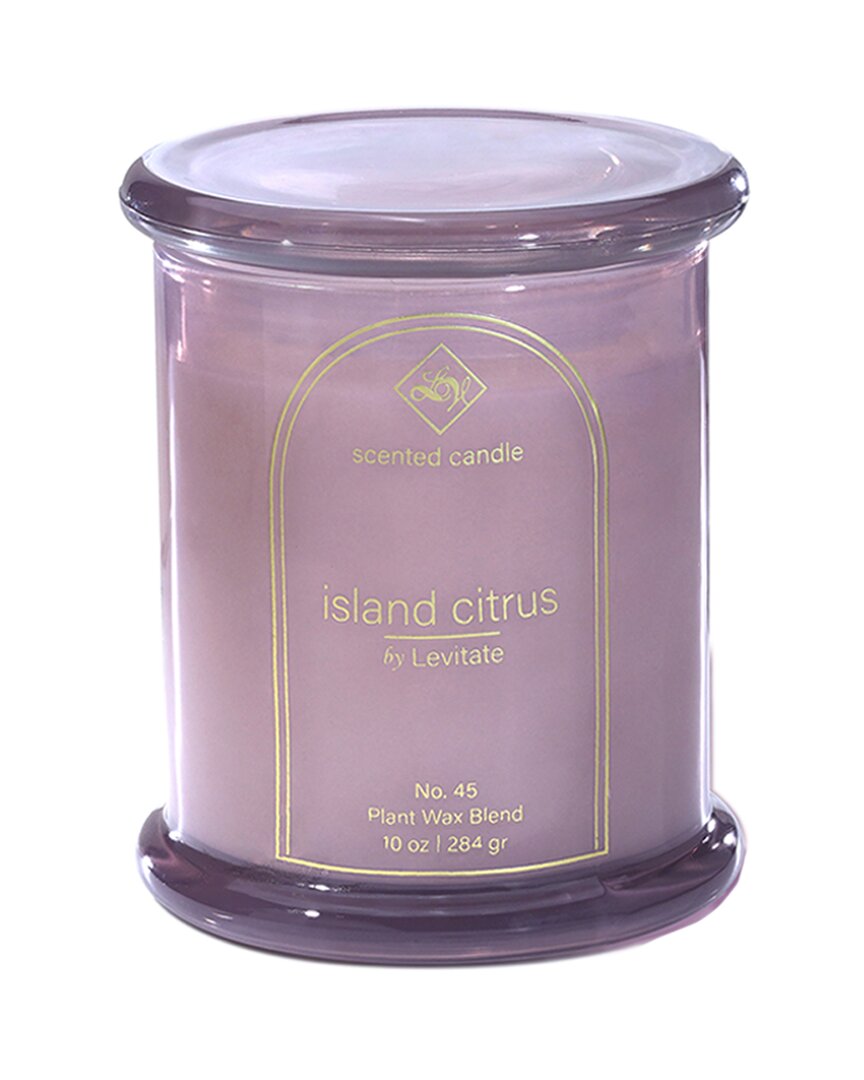 Levitate Candles Island Essence/island Citrus 10oz Candle In Pink