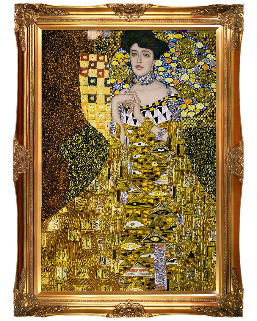 Overstock Art Portrait Of Adele Bloch Bauer I Metallic Embellished By Gustav Klimt