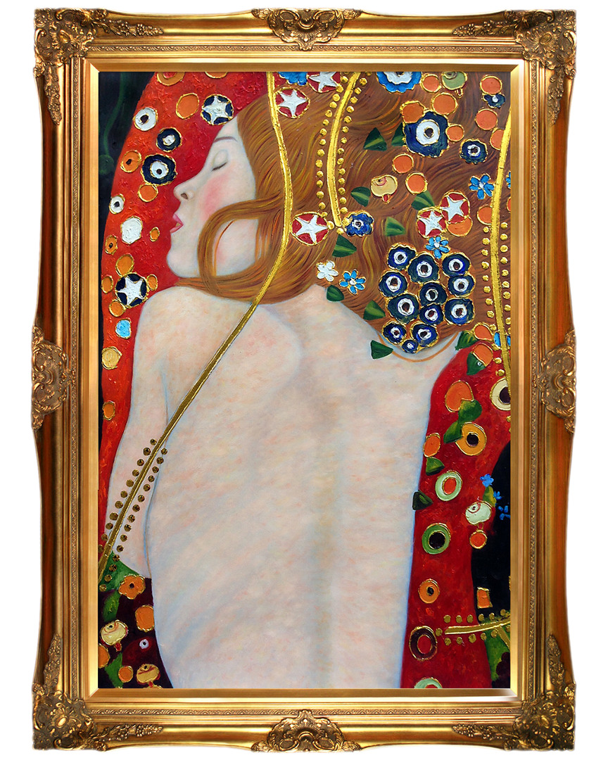 Overstock Art Sea Serpents Iv (modest - Luxury Line) By Gustav Klimt