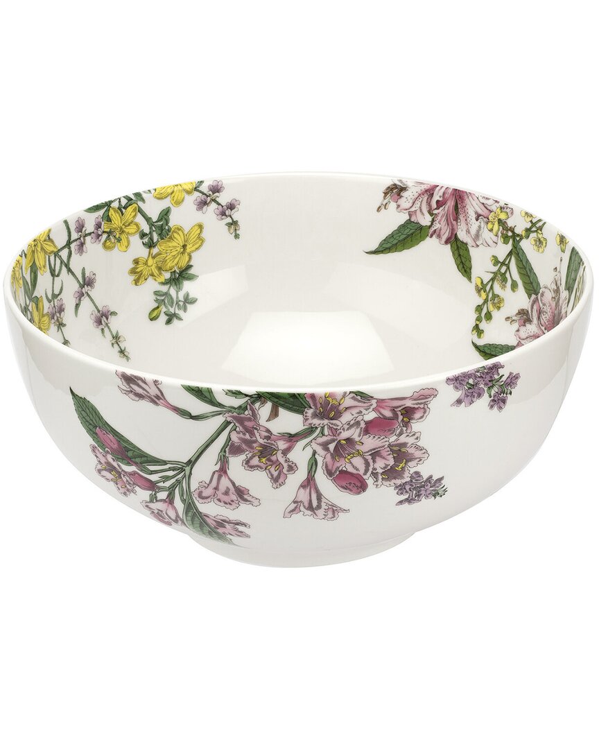 Portmeirion Stafford Blooms 10.75in Bowl In White