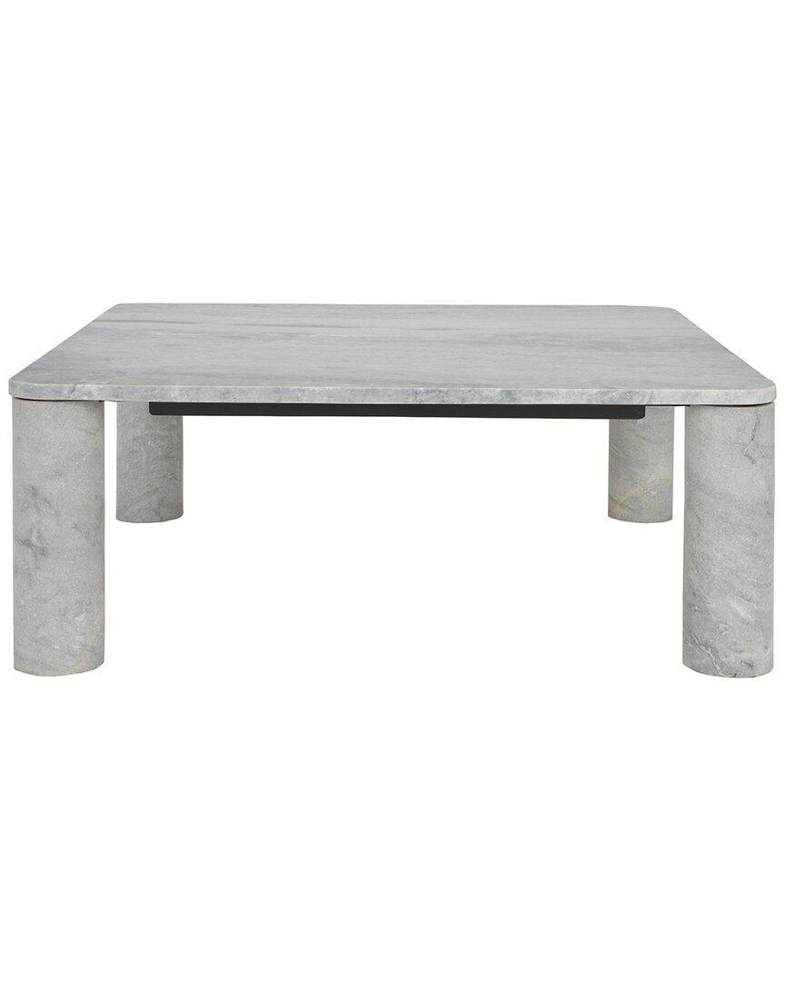 Safavieh Couture Nicoletta Marble Coffee Table In Gray