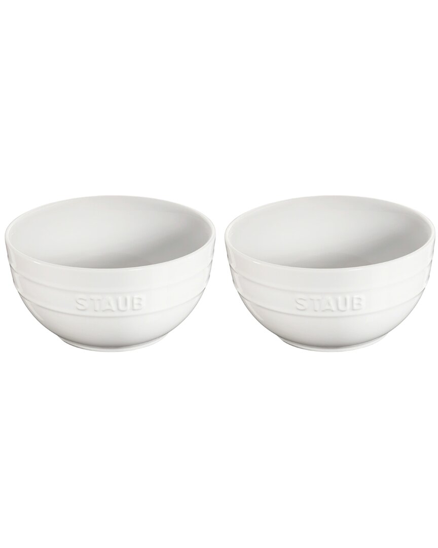Shop Staub Set Of 2 Large Universal Ceramic Bowls