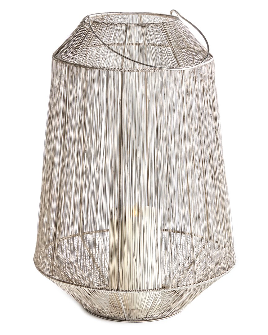 Napa Home & Garden Large Elwin Lantern In Silver