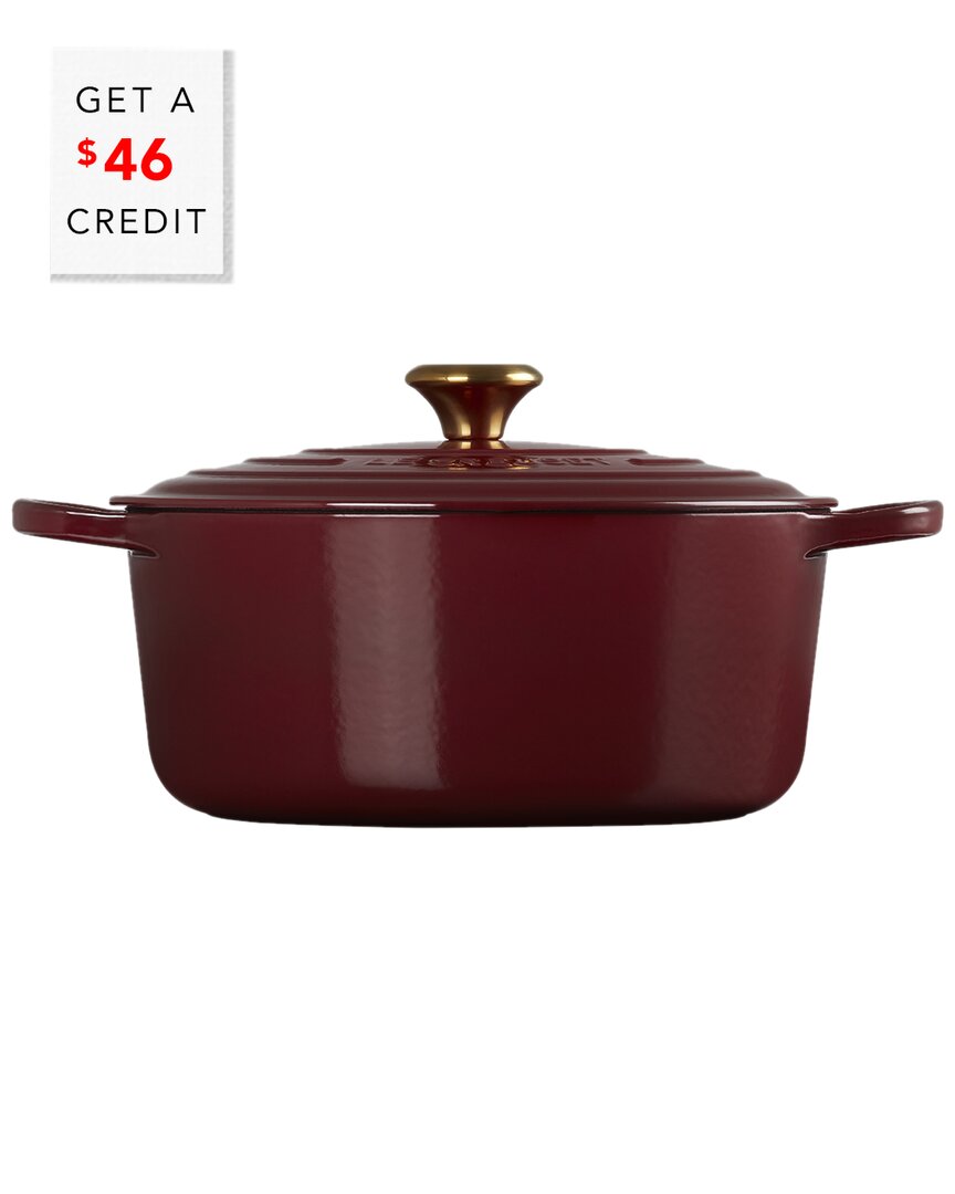 Le Creuset 7.25qt Signature Round Dutch Oven With $46 Credit In Red