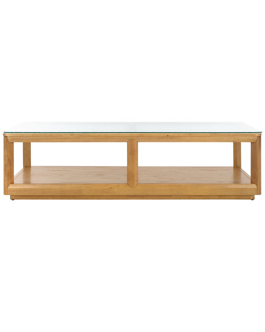 Safavieh Couture Benecarlo Glass Top Coffee Table