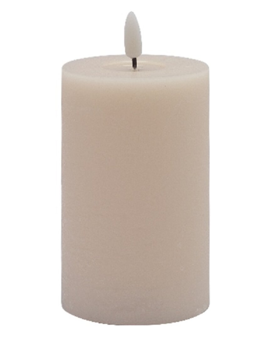 Bidkhome Small Flameless Pillar Candle In Pink