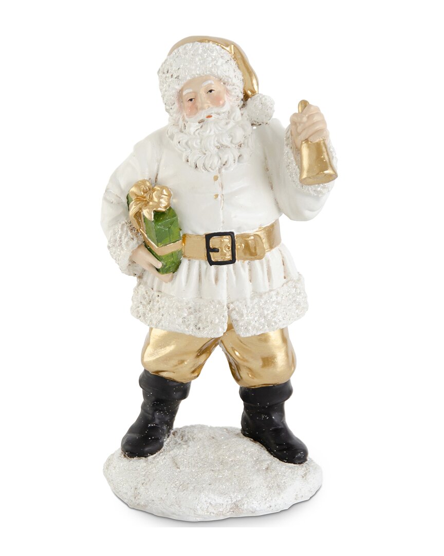 K & K INTERIORS K&K INTERIORS 12.25IN RESIN SANTA WITH PACKAGE