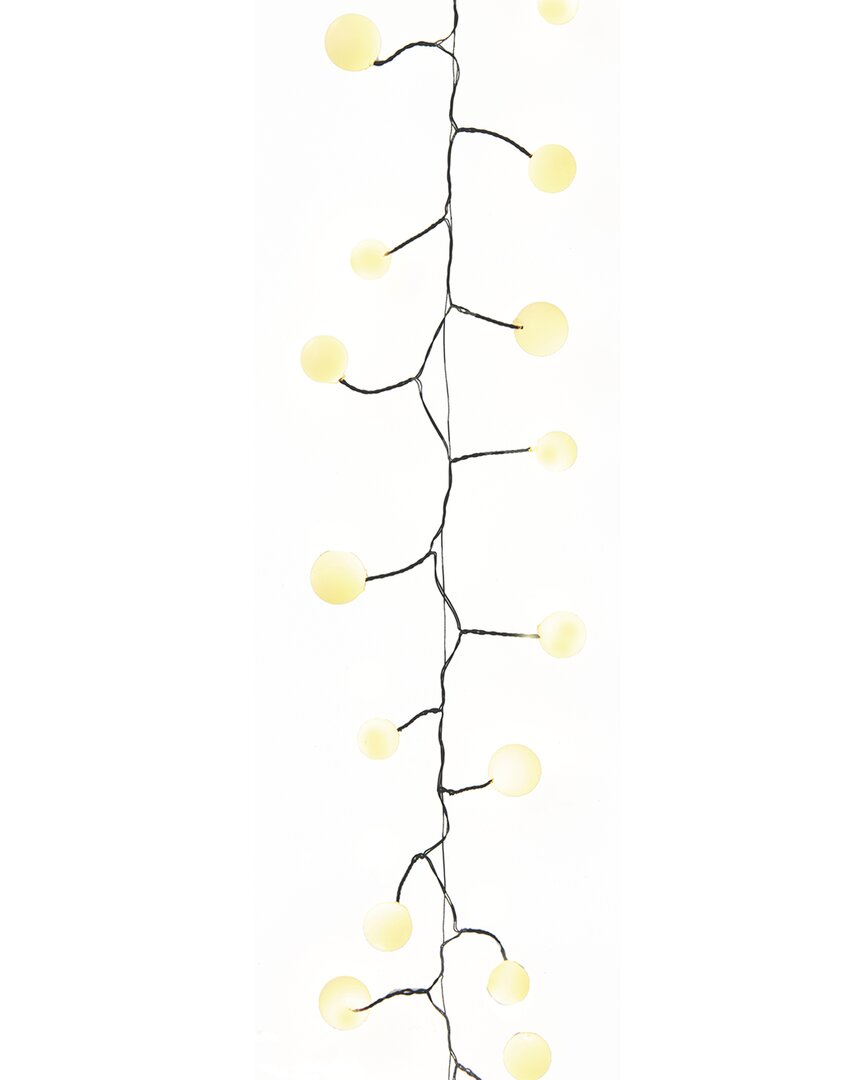 Kurt Adler 100-light 8ft Warm White Led Bead Cluster Garland In White