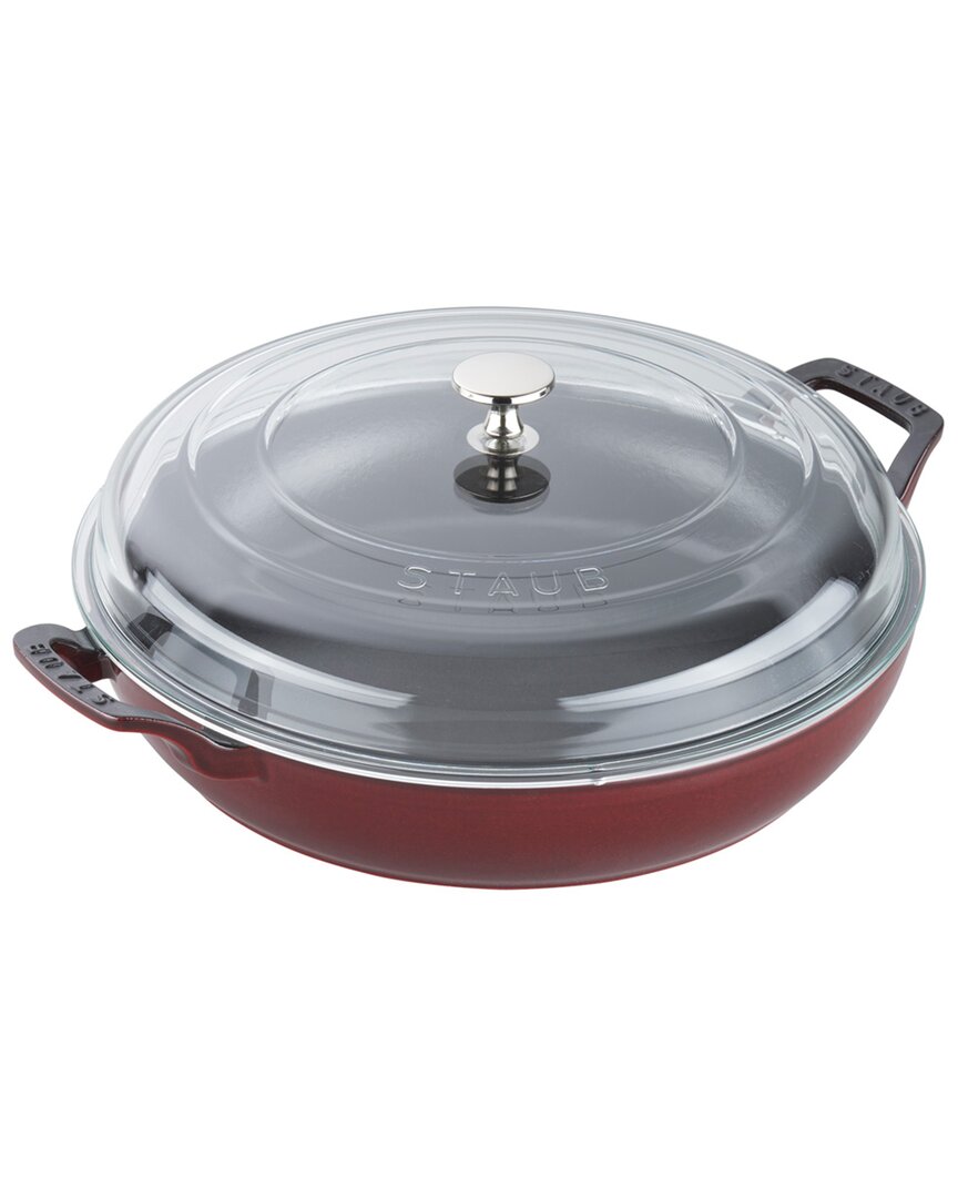 Staub Cast Iron 3.5-qt Braiser With Glass Lid