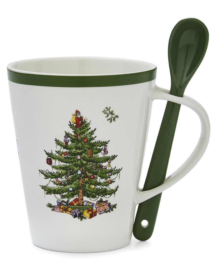 Spode Christmas Tree Traditional Mug & Spoon Set