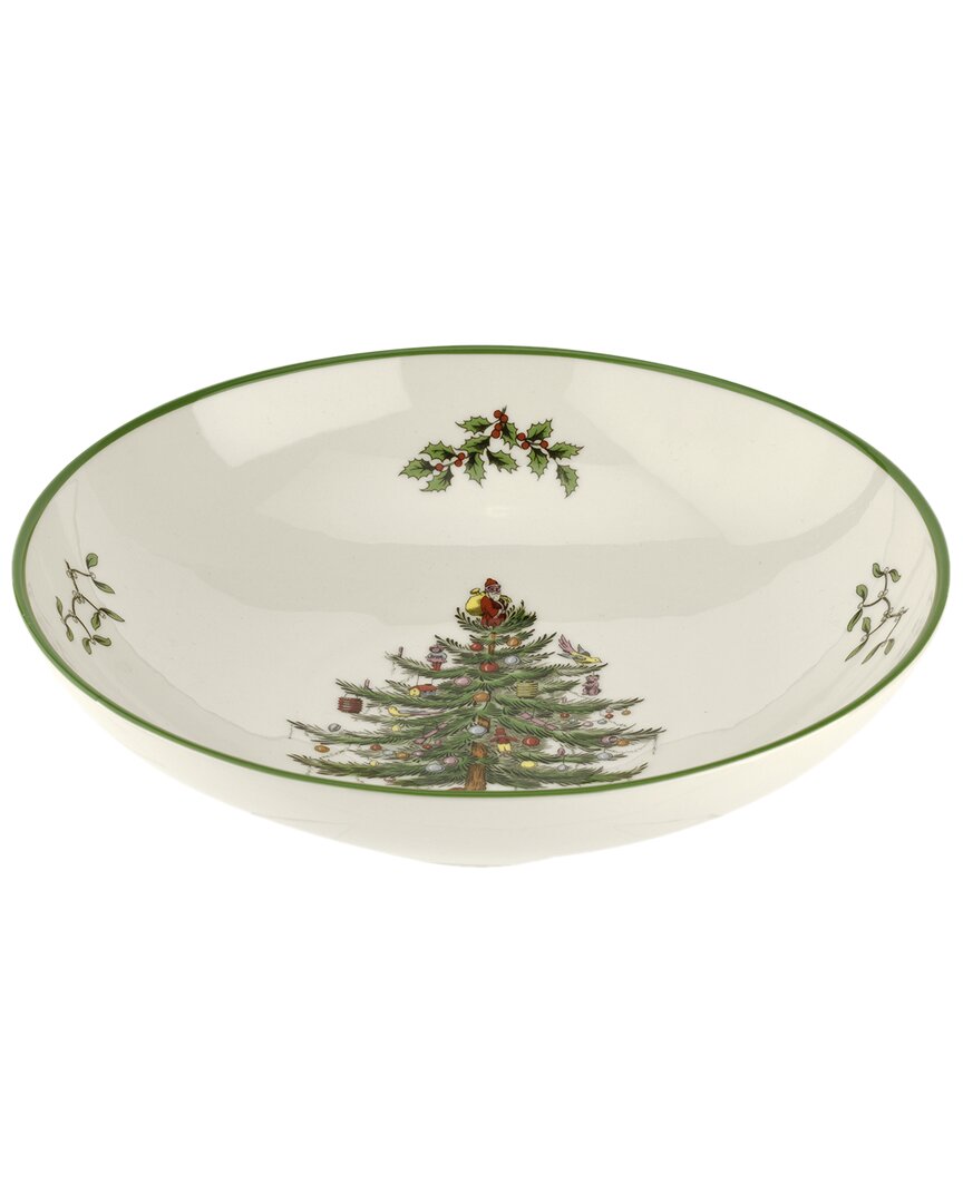 Spode Christmas Tree Small Pasta Bowl In Green