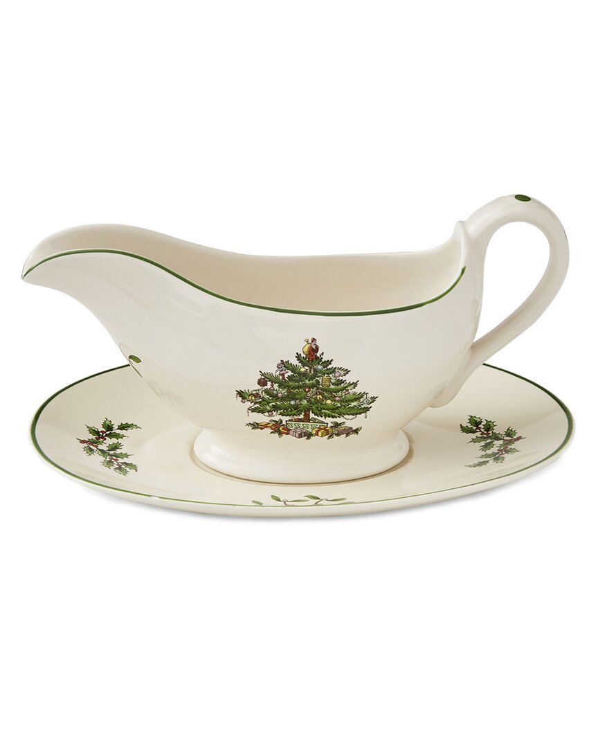 Spode Christmas Tree Gravy Boat