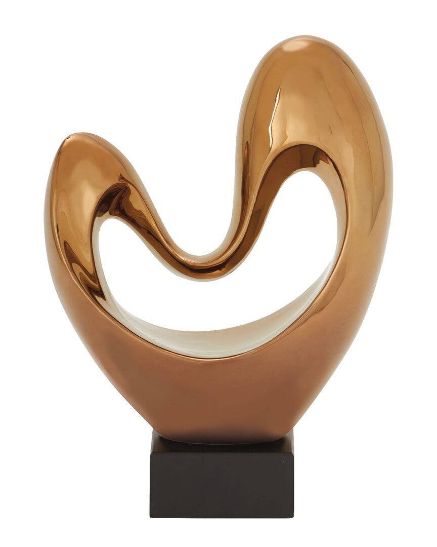 Peyton Lane Modern Abstract Heart Ceramic Sculpture