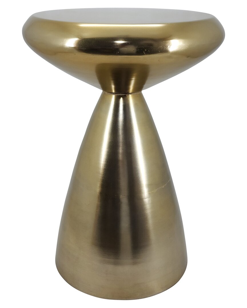 Sagebrook Home 23in Hourglass Accent Table In Gold