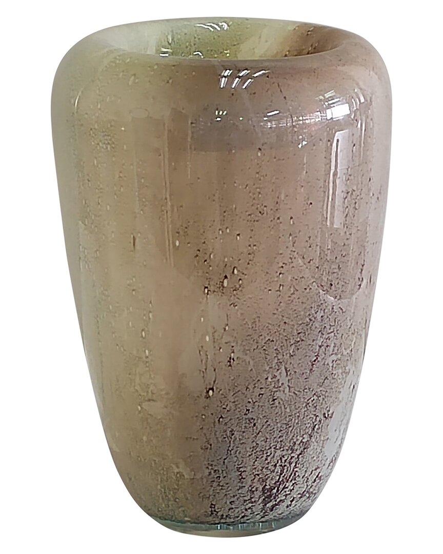 Sagebrook Home 11in 2-tone Vase In White