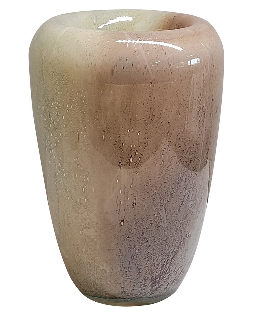 Sagebrook Home 13in 2-tone Vase In White