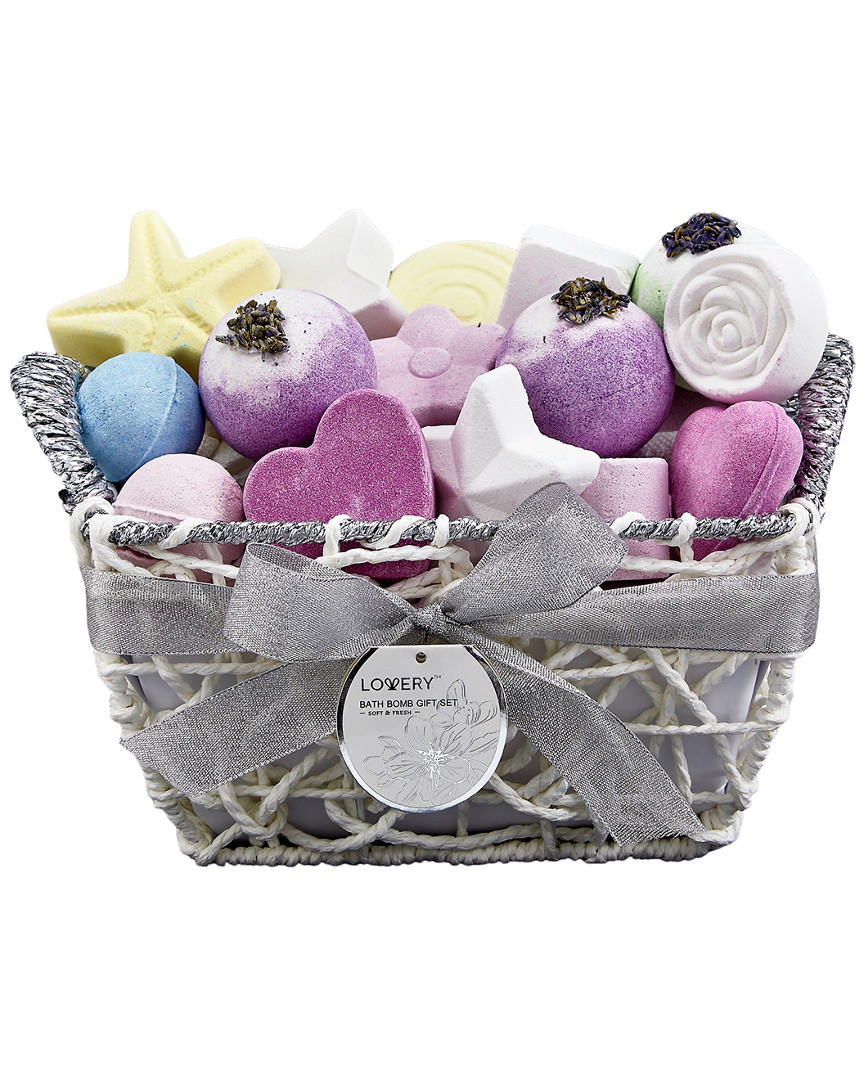 Lovery Bath Bombs Gift Set - 17 Large Bath Fizzies With Shea And Coco Butter