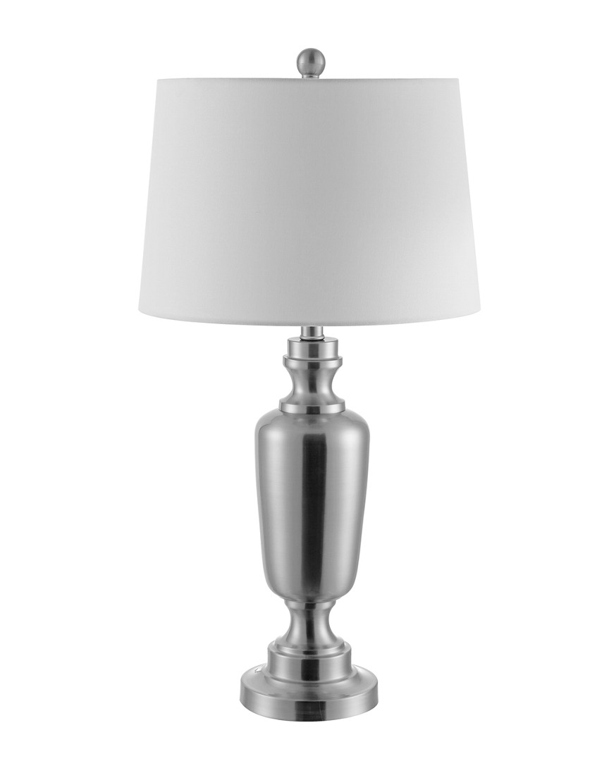 Shop Safavieh Ezra Iron Table Lamp In Metallic