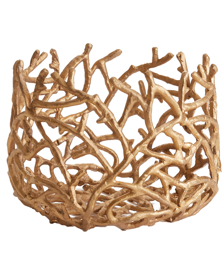 Napa Home & Garden Bodi Root Large Basket In Gold