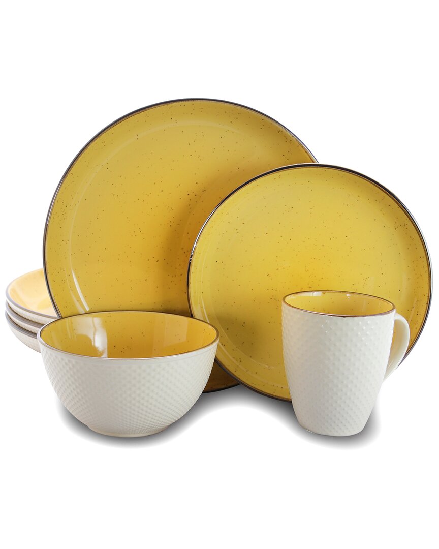 Shop Elama Mellow-yellow 16pc Dinnerware Set
