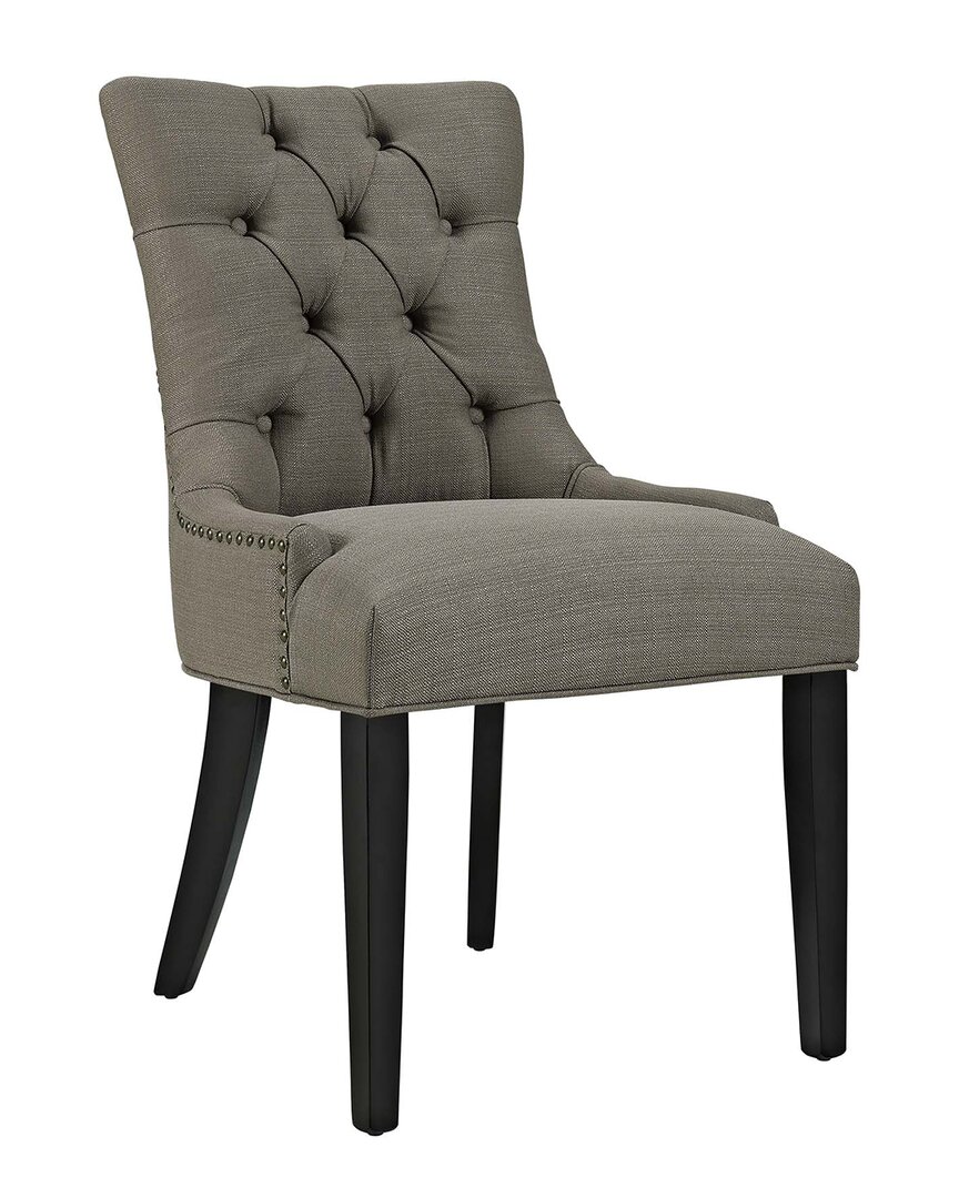 Modway Regent Upholstered Fabric Dining Chair In Granite