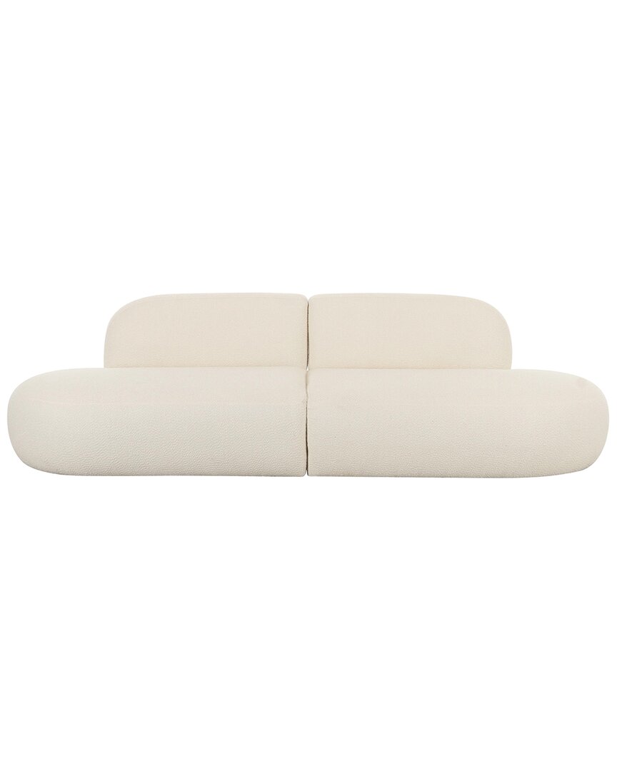 Tov Furniture Broohah Boucle Sofa In White