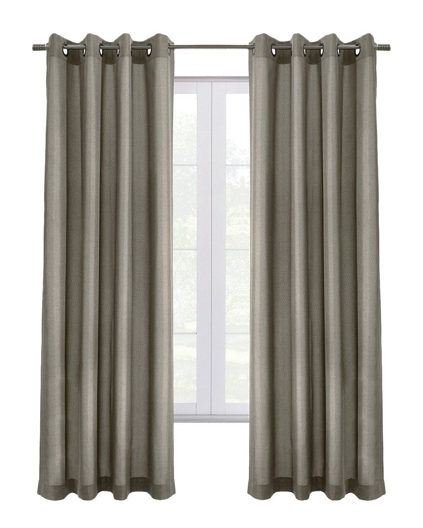 Shop Thermaplus Edison Blackout Grommet 52x108 Curtain Panel In Grey