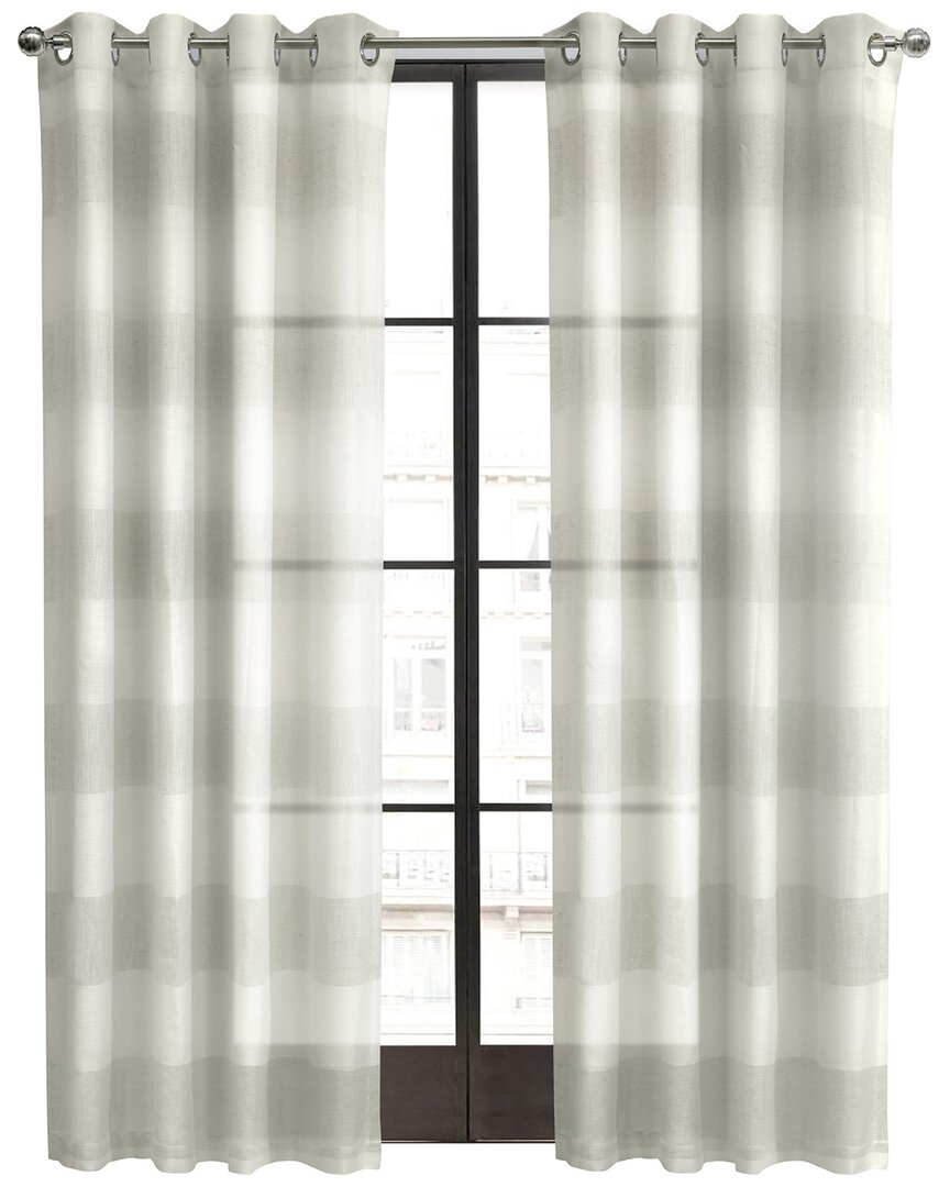 Shop Habitat Paraiso Sheer Grommet 52x84 Curtain Panel In Ivory