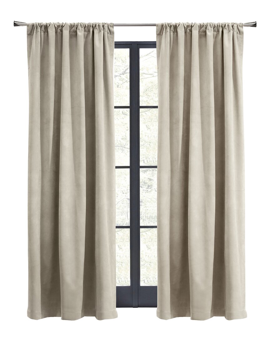 Thermalogic Seren Room-darkening Dual Header 50x95 Curtain Panel In Grey