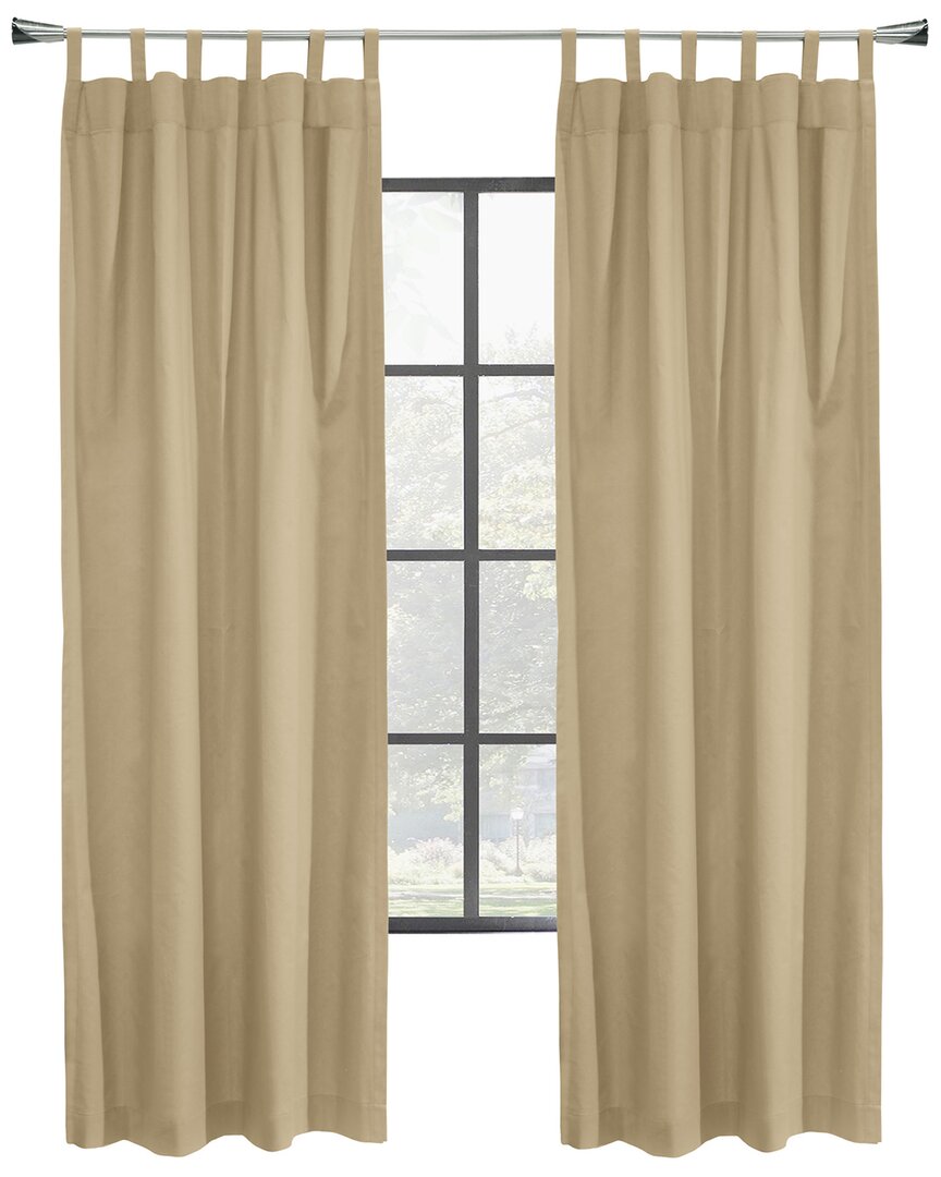 Shop Thermalogic Weathermate Topsions Set Of 2 Room-darkening 40x63 Curtain Panels In Beige