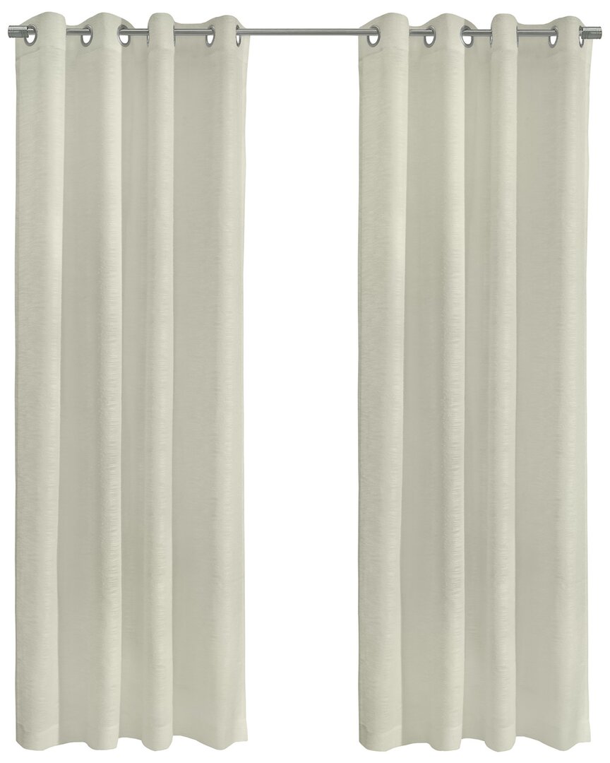 Shop Habitat Boucle Sheer Grommet 52x108 Curtain Panel In White