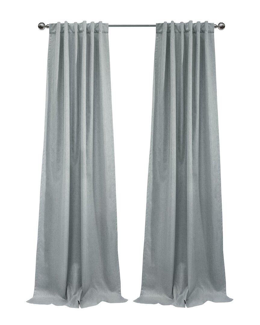 Thermaplus Denver Blackout Dual Header 52x84 Curtain Panel In Silver