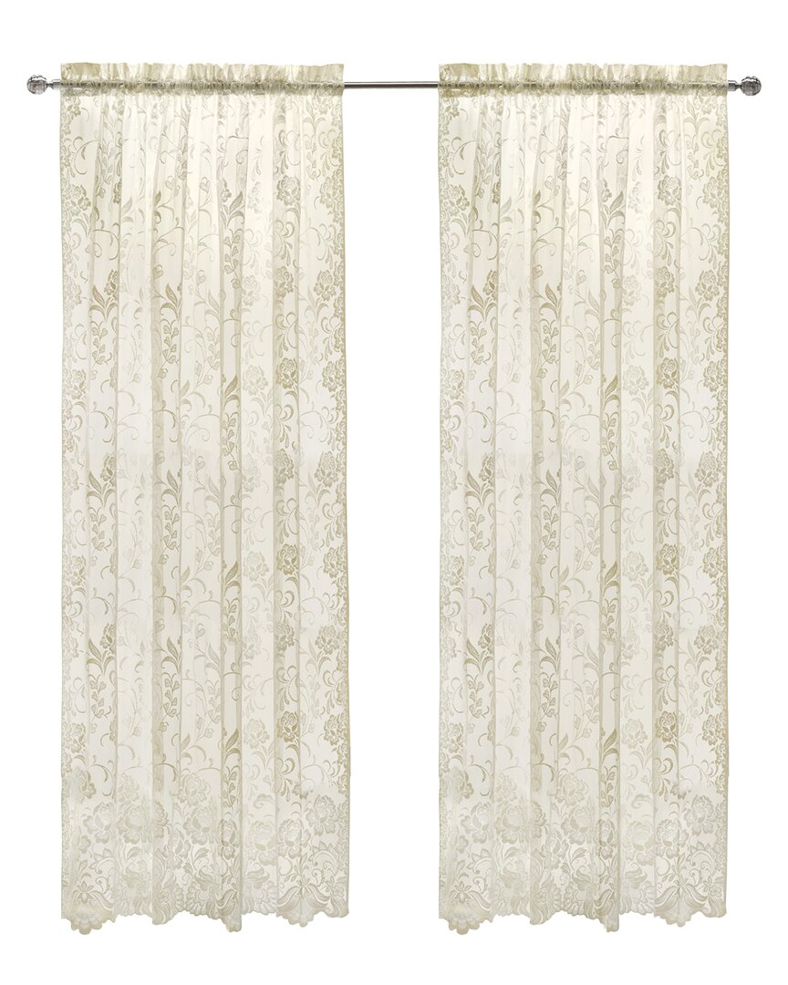 Shop Habitat Limoges Sheer Rod Pocket 55x63 Curtain Panel In Ivory
