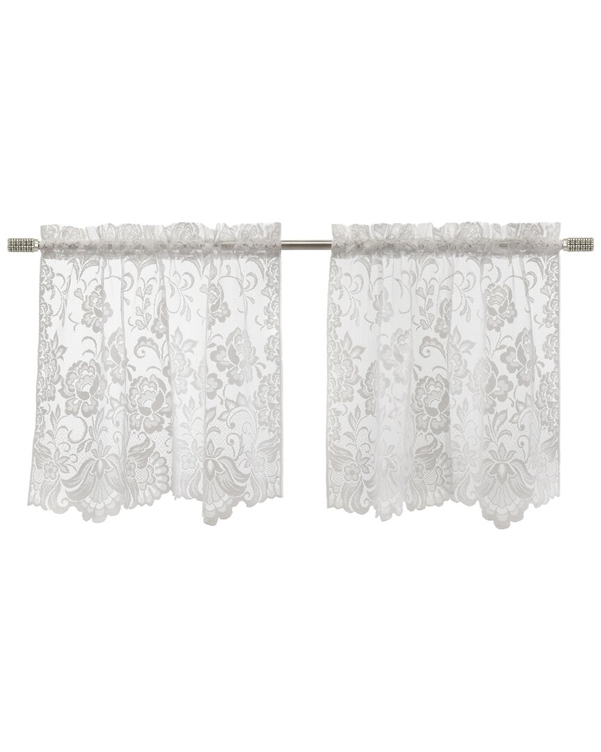 Shop Habitat Limoges Sheer Rod Pocket 55x36 Curtain Tiers In White
