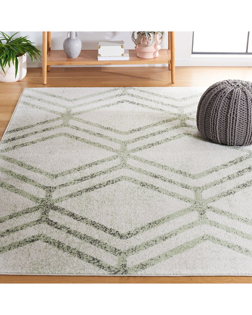 Safavieh Adirondack Alvara Power Loomed Rug Ivory / Sage In Green