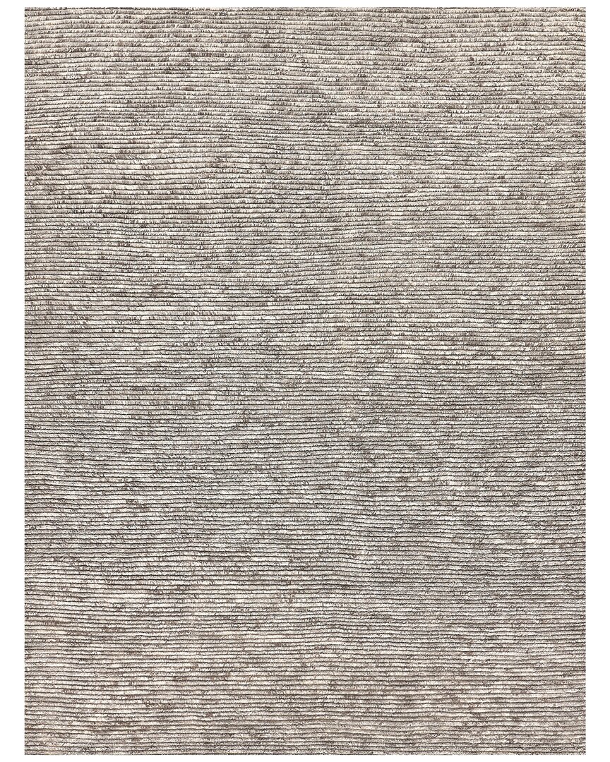 Exquisite Rugs Kaza Hand-knotted New Zealand Wool Rug In Gray