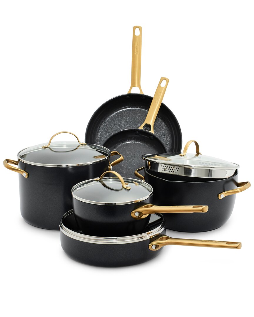 Greenpan Reserve Hard Anodized Healthy Ceramic Nonstick 10pc Cookware Set In Black