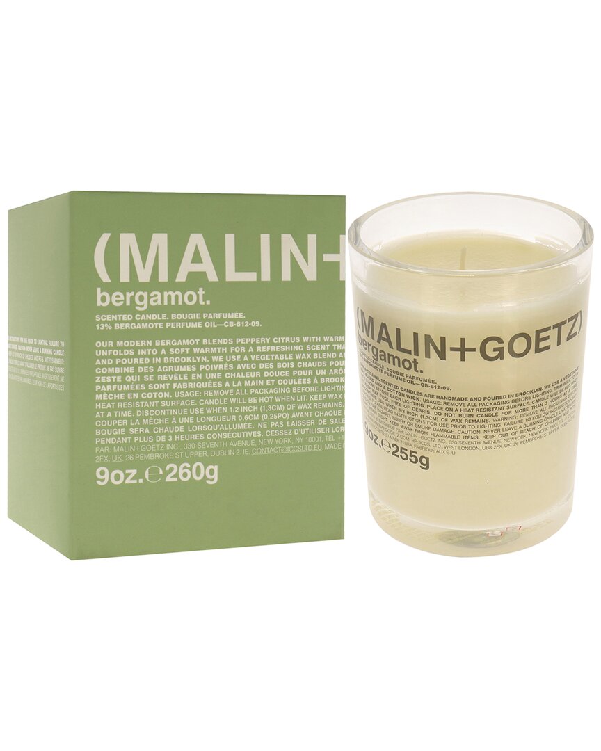 Malin + Goetz Scented Votive Bergamot 9oz Candle In Beige