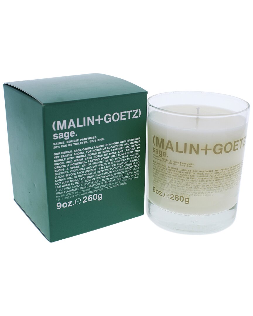 Malin + Goetz Sage 9oz Candle In White
